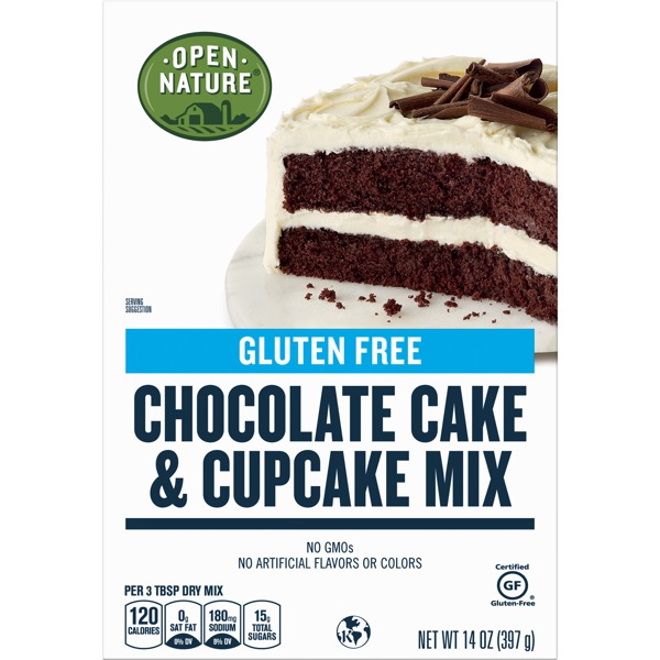 Open Nature Gluten Free Chocolate Cake & Cupcake Mix 1Source