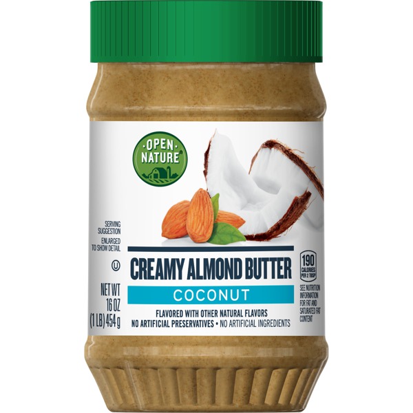 Open Nature Coconut Creamy Almond Butter 1Source