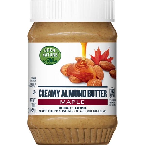 Open Nature MAPLE CREAMY ALMOND BUTTER 1Source