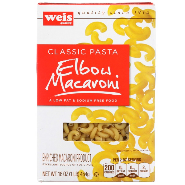 Weis Quality CLASSIC PASTA ENRICHED MACARONI PRODUCT ELBOW MACARONI