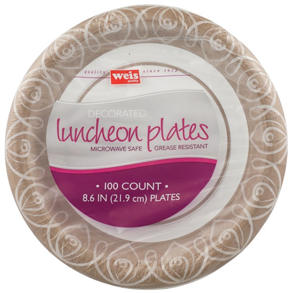 Decorated Luncheon Plates 1Source