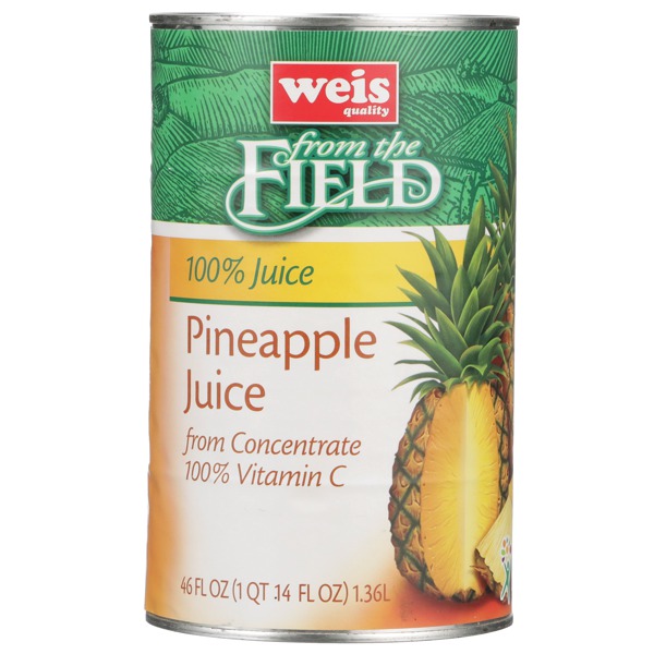 Weis Quality 100 PINEAPPLE JUICE FROM CONCENTRATE 1Source