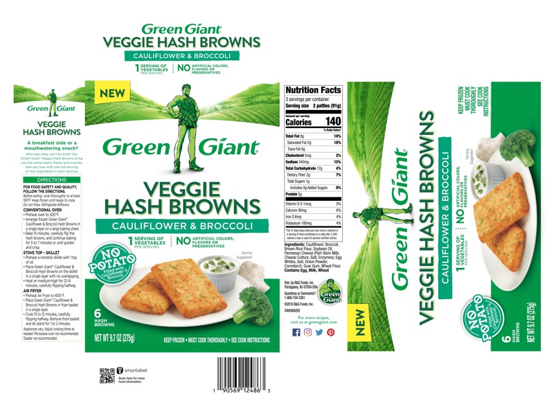 Green Giant, Cauliflower & Broccoli Veggie Hash Browns 1Source