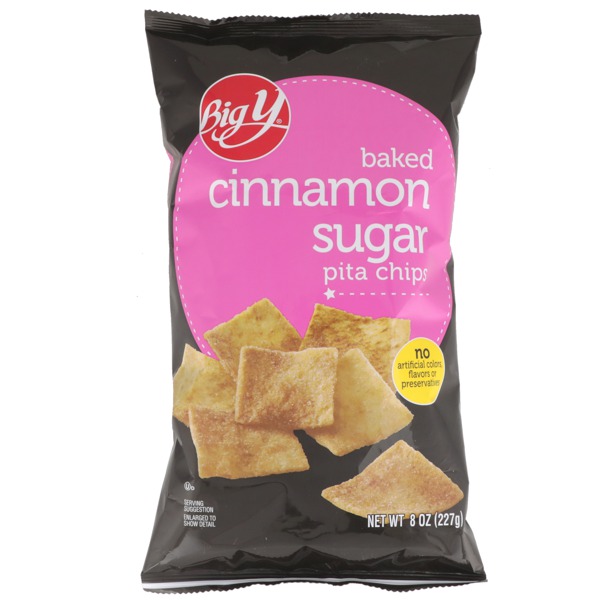 Big Y Baked Cinnamon Sugar Pita Chips 1Source