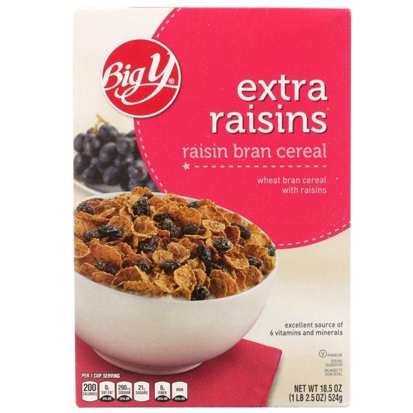 Extra Raisins Bran Cereal 1Source