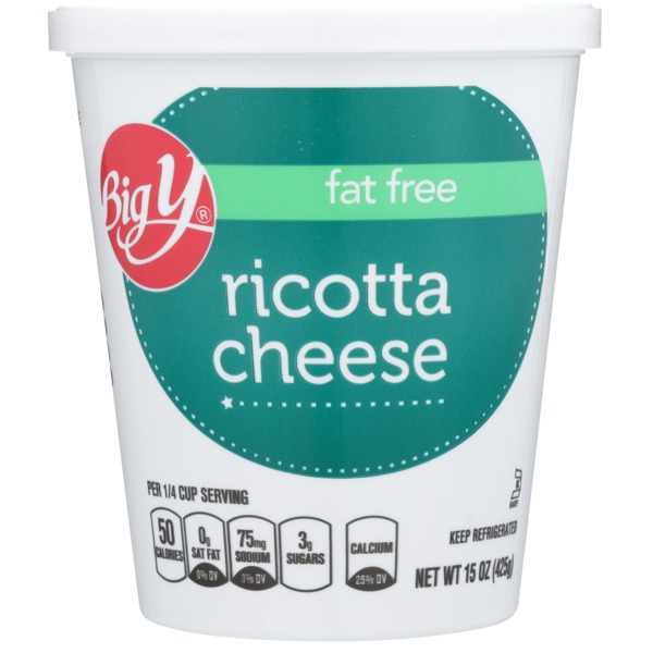 Big Y FAT FREE RICOTTA CHEESE 1Source