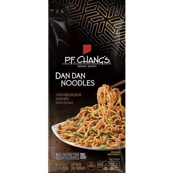 P.F. Chang'S Dan Dan Lo Mein Noodles With Pork And Scallions With A ...