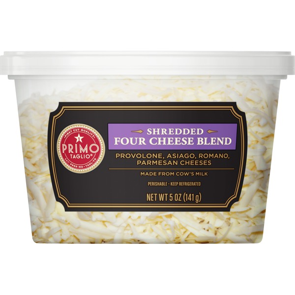 Provolone, Asiago, Romano, Parmesan Shredded Four Cheese Blend 1Source