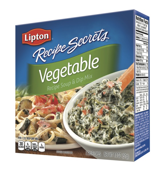 Lipton, Recipe Secrets, Recipe Soup & Dip Mix, Vegetable 1Source