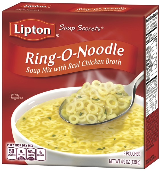 Lipton, Soup Secrets, Soup Mix With Real Chicken Flavor Broth, RingO
