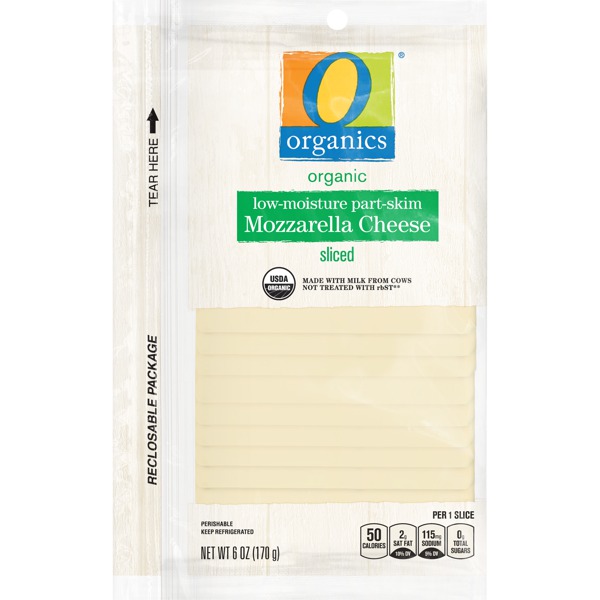 O Organics ORGANIC MOZZARELLA CHEESE SLICED 1Source