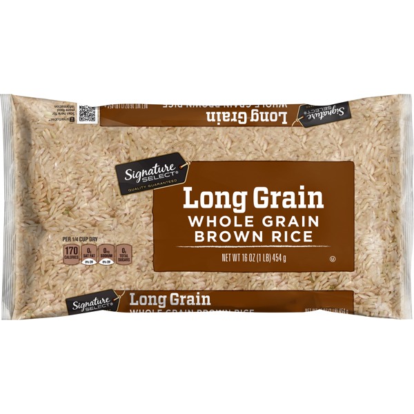Signature Select LONG WHOLE GRAIN BROWN RICE - 1Source