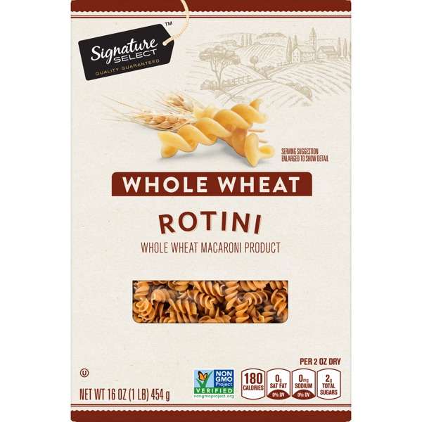 Signature Select WHOLE WHEAT ROTINI MACARONI PRODUCT 1Source