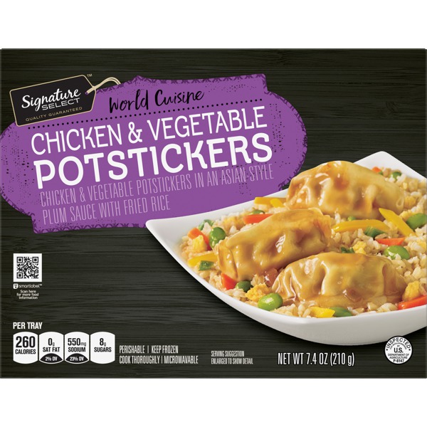 Signature Select CHICKEN & VEGETABLE POTSTICKERS 1Source