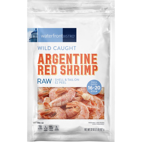 Waterfront Bistro Wild Caught Raw Argentine Red Shrimp 1source