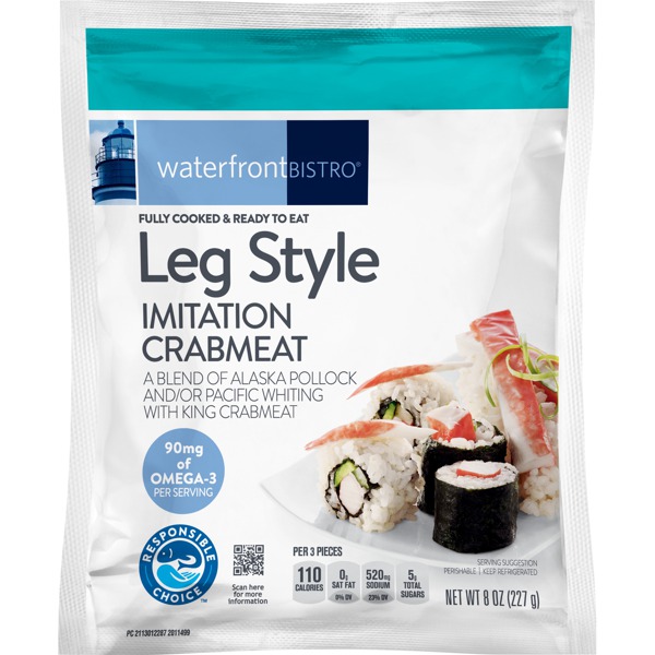 Waterfront Bistro Leg Style Imitation Crabmeat A Blend Of Alaska