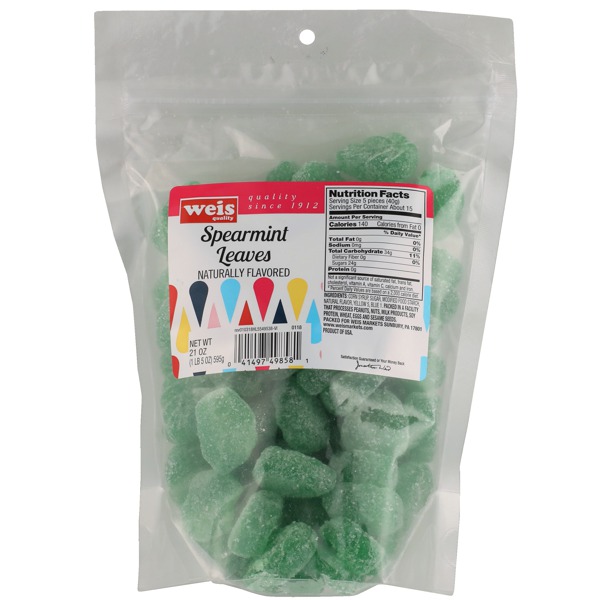 Weis Quality SPEARMINT LEAVES CANDY 1Source