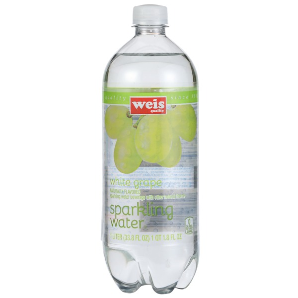 Weis Quality WHITE GRAPE SPARKLING WATER BEVERAGE 1Source