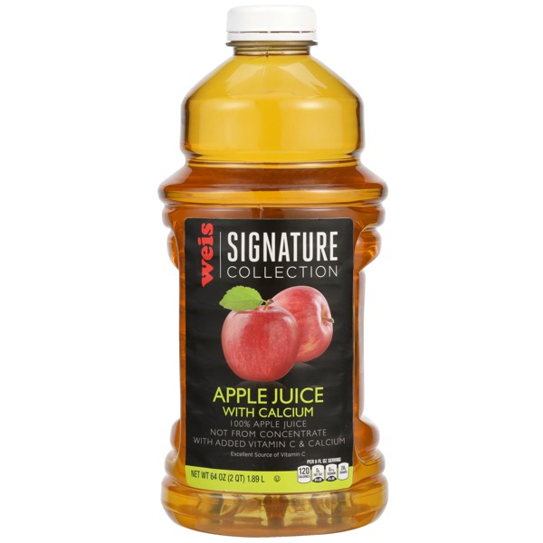 Weis Signature 100 APPLE JUICE WITH CALCIUM 1Source