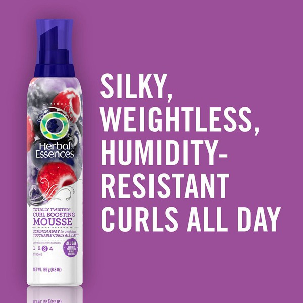Herbal Essences Totally Twisted Curl Boosting Hair Mousse Mixed Berry