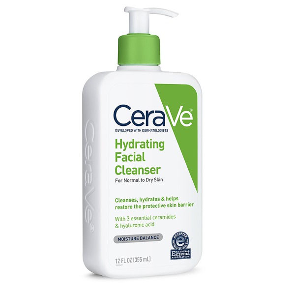 cerave hydrating facial cleanser fragrance free with hyaluronic acid