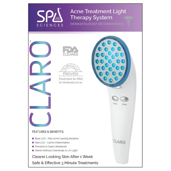Spa Sciences CLARO Acne Treatment Light Therapy System White 1Source