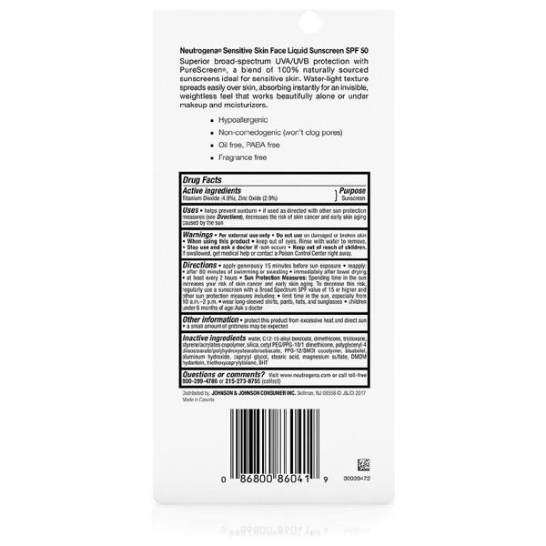 Neutrogena Face Sunscreen For Sensitive Skin SPF 50 1Source