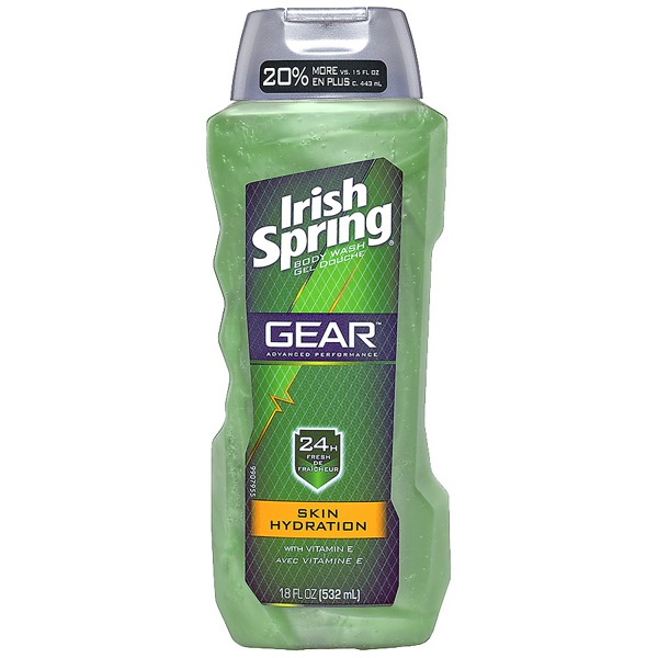 Irish Spring Gear Body Wash Hydrating 1Source