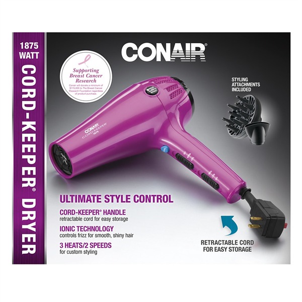 Conair Ionic Ceramic CordKeeper 1Source