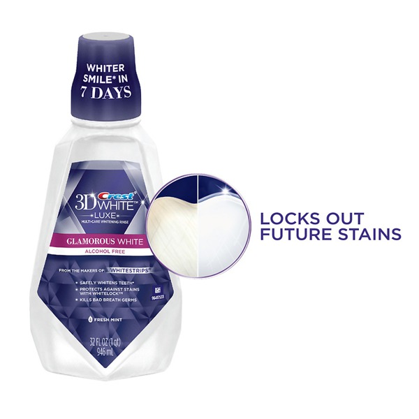 Crest 3D White Luxe Glamorous White MultiCare Whitening Mouthwash