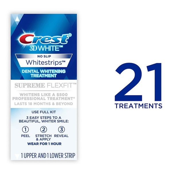 Crest 3D White Whitestrips Supreme Flexfit Treatments 1Source