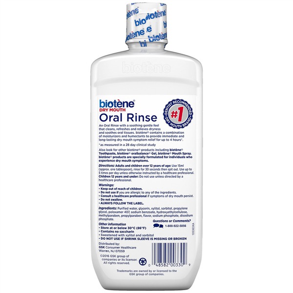 Biotene Dry Mouth Mouthwash Fresh Mint 1Source