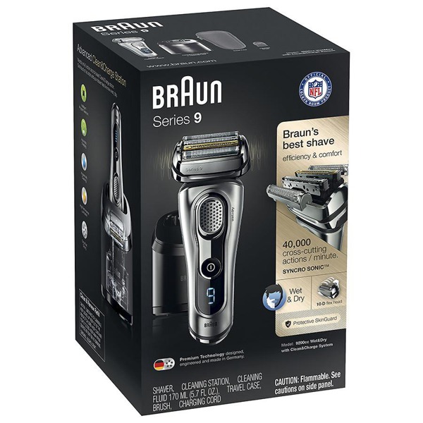 Braun Series 9 9290Cc Men'S Electric Shaver Wet/ Dry Razor With Clean