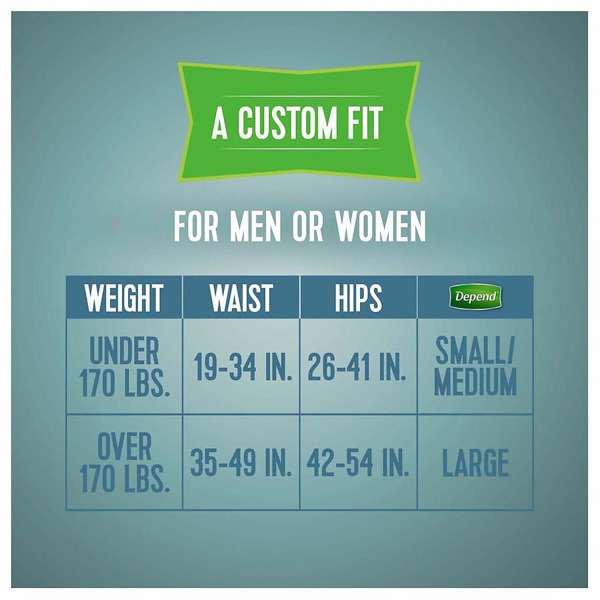 Depend Incontinence Protection With Tabs, Maximum Absorbency, L Large