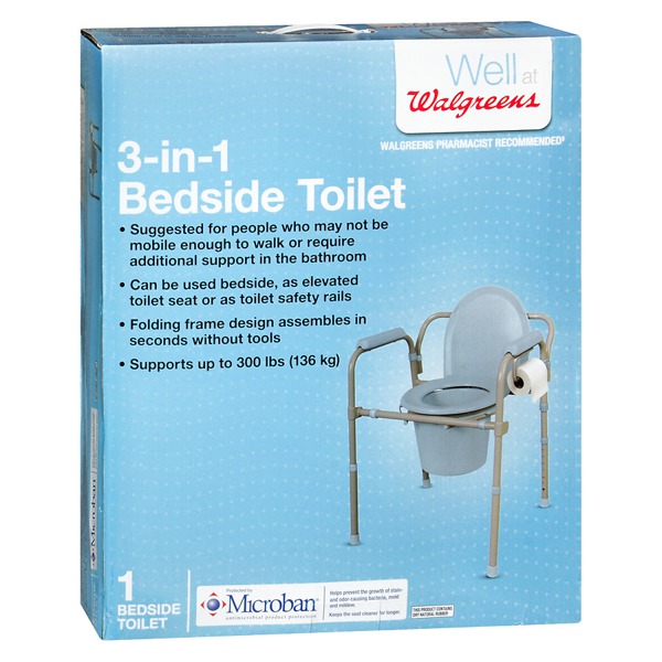 Walgreens Bedside Toilet With Microban 1Source