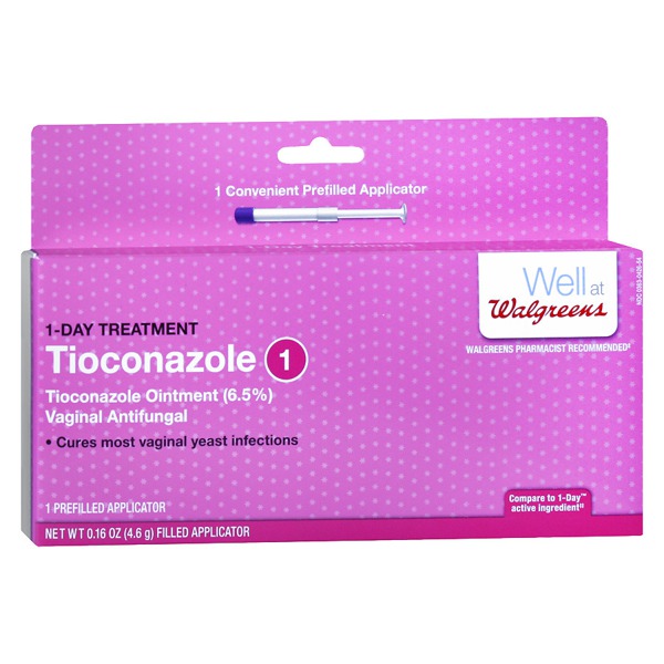 Walgreens Tioconazole 1 Vaginal Antifungal 1Dose Treatment 1Source