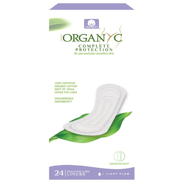 ORGANYC Organic Cotton Panty Liners Light Flow/ Flat 1Source