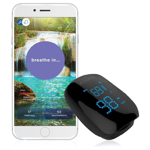 ICHOICE Smart Pulse Oximeter With Relaxation Coach 1Source