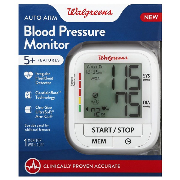 Walgreens Auto Arm Blood Pressure Monitor 1Source