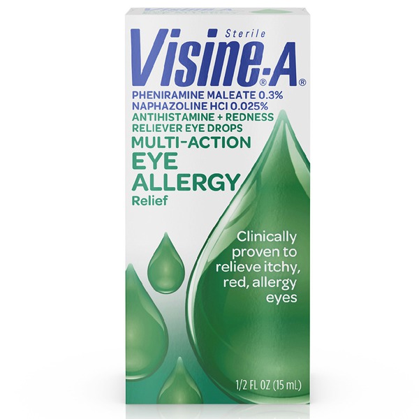 Visine Eye Allergy Relief, Antihistamine & Redness Reliever, Drops