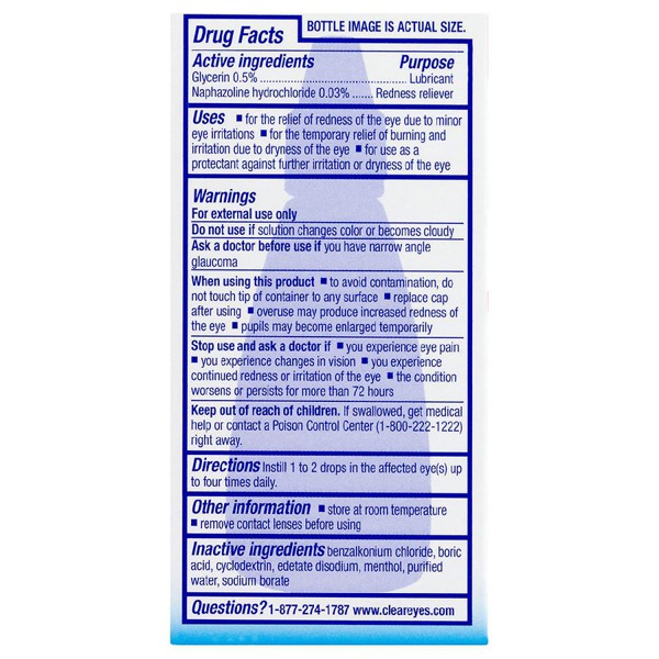 Clear Eyes Cooling Comfort Redness Relief Eye Drops 1Source