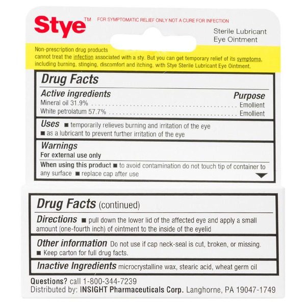 Stye Sterile Lubricant Eye Ointment 1Source