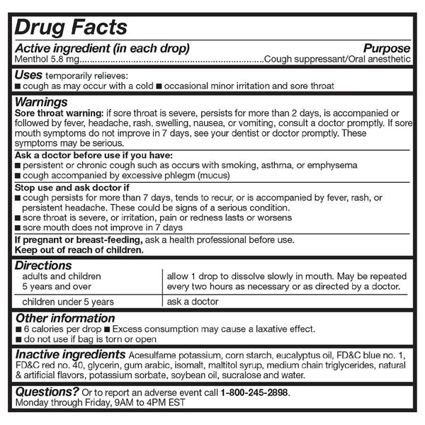 Walgreens SugarFree Cough Drops Menthol 1Source