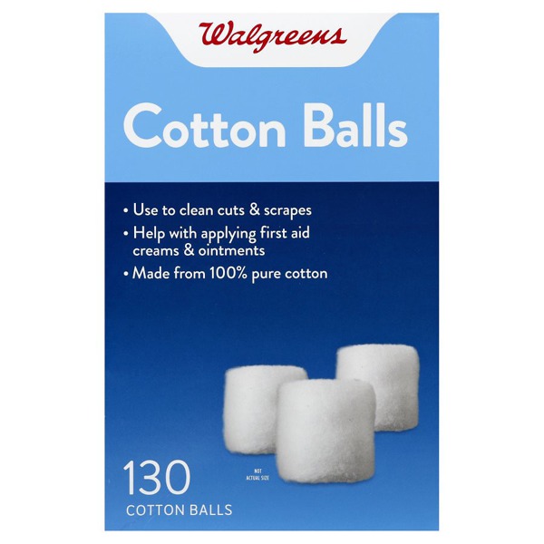 Walgreens Sterile Cotton Balls 1Source