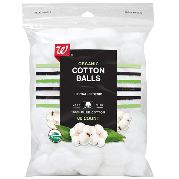 Walgreens Beauty Organic Cotton Balls 1Source