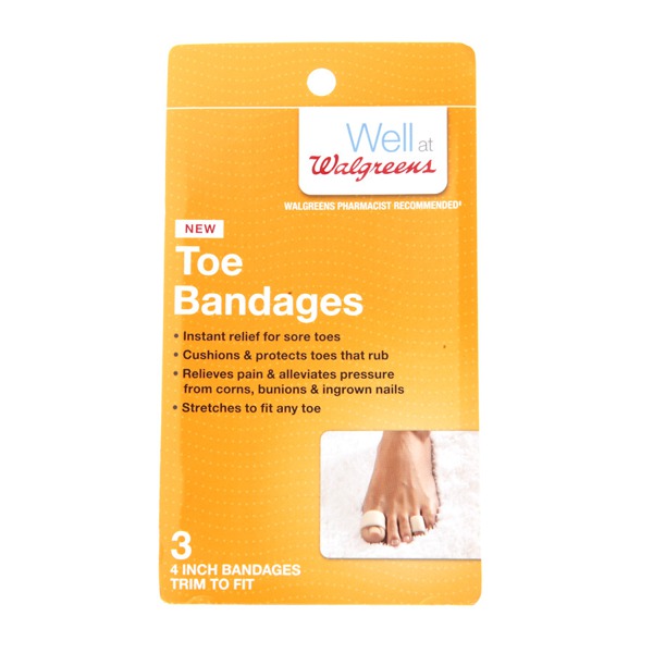 Walgreens Toe Bandages, 4 Inch 1Source