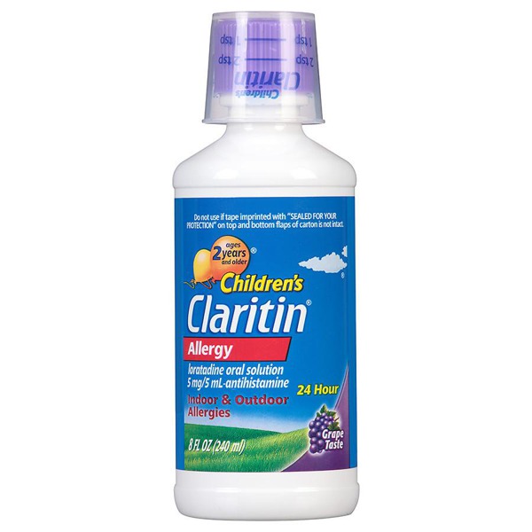 Claritin Children'S 24 Hour Allergy Relief DyeFree Syrup Grape 1Source