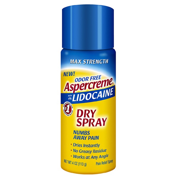 Aspercreme Lidocaine Dry Spray 1Source