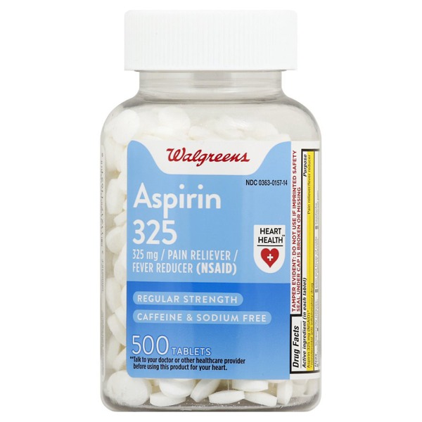 Walgreens Aspirin 325 Mg Tablets 1Source