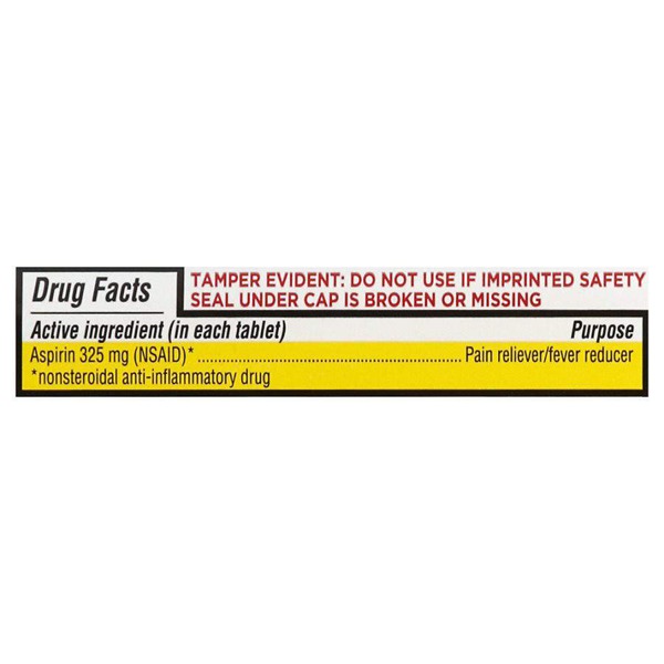 Walgreens Aspirin 325 Mg Tablets 1Source